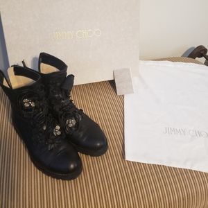 JIMMY CHOO HAVANA BOOT LEATHER 35.5 BOX TISSUE TAG DUST BAG 75.00 OR OFFER